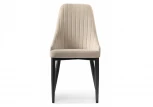 Стул Woodville на металлокаркасе Kora beige / black 15099