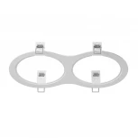 Рамка для двух встраиваемых светильников Lightstar Intero, овал, белый