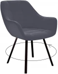 Стул 252 М поворотный, B28 ANTRACITE, ножки черные Dikline 00-00061884