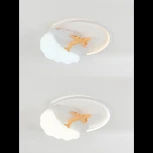 Потолочная люстра Natali Kovaltseva Kids INNOVATION STYLE 83124 самолёт с пультом ДУ, моб. приложением 100W, белый, LED