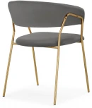 Стул Woodville на металлокаркасе Kamelia 1 dark gray / gold 15470