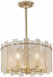 Подвесная люстра хрустальная на штанге Arte Milano Sorrento-2109 372109/5/350/390 GD (220V)
