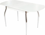 Стол Ривьера СВ, Стекло, Белый, Аврора