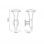 Настенный светильник уличный Lightstar Arroto 378647