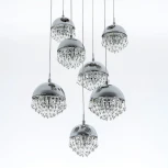 Подвесной светильник светодиодный хрустальный с регулировкой цветовой температуры Modelux MODELUX ML.2210.7 CR