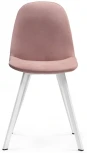 Стул Woodville на металлокаркасе Агот пыльно-розовый / белый 464861
