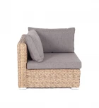 Модуль диванный угловой с подушками, цвет соломенный (гиацинт) 4SIS Лунго YH-C1031W-TW