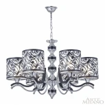 Подвесная люстра Arte Milano Florentia-4957 304957/6 Bk/Ni (220V, на цепи)