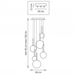 Подвесной светильник ярусный Lightstar Globo 813062 (220V, на проводе, шарики)