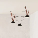 Комплект ременной трековой системы Belty, светодиодные 48V 24W Denkirs Belty SET DK55SET21-01-BR