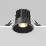 Встраиваемый светильник Maytoni Round DL058-7W2.7K-B (LED, 220V, круглые)