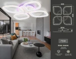 Потолочная люстра Ambrella ACRYLICA FA4501 (LED, 220V, пульт управления)
