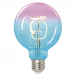 Лампочка светодиодная шар разноцветная E27 4W 2250K Uniel LED-SF01-4W/SOHO/E27/CW BLUE/WINE GLS77TR