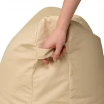 Бескаркасный диван Dreambag Модерн Светло-Бежевый (Экокожа, Классический) 4611021