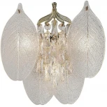 Бра Odeon Light Tears 5049/3W золото/прозрачный/металл/хрусталь/стекло E14 3*40W (220V, подвески, лепестки)