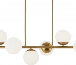 Потолочная люстра на штанге Zing FR5199PL-08BS Freya (220V, шарики)