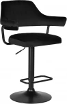 Стул барный DOBRIN CHARLY BLACK (черный велюр (MJ9-101)) 5019_BlackBase-LM BLACK, цвет сиденья черный (MJ9-101), основания