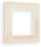 Рамка Ambrella Volt ALFA Platos (Бежевый Стекло органическое) 1-ая AF330301