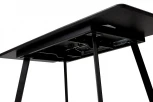 Стол АРУБА 140 МЕЙДЖИК, стекло/ ЧЕРНЫЙ