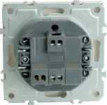 Переключатель одноклавишный (белый) Stekker Эмили 49867