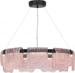 Подвесной сетильник ST Luce Voile SL6021.403.54 черный/розовый LED 1*54W 4000K (220V, на тросе, круглые)