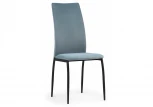 Стул Woodville на металлокаркасе Tod light blue / black 15360