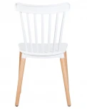 Стул обеденный THEO (ножки светлый бук, цвет белый (W-02))