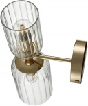 Бра Lumion Kassia 6586/2W золото/прозрачный, металл/стекло E14 2*40W 220V