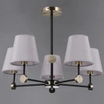 Потолочная люстра на штанге ILLUMICO IL0394-5CSQ-24 BK AB CASTOR (220V)