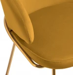 Стул-полукресло Bradex Home Emil медовый с золотыми ножками (RF 0647)