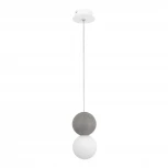 Подвесной светильник ST Luce Estruzzo SL1512.513.01 Серый/Белый G9 1*5W 4000K (220V, на проводе, шарики)