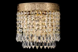 Настенный светильник Arti Lampadari Santa E 2.10.600 GB (220V, хрусталь, подвески)