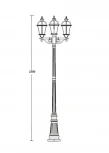 Наземный фонарь Oasis Light 95209L B Gb (220V, IP44)