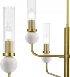 Потолочная люстра на штанге ST Luce Medea SL1244.303.06 латунь/прозрачный E14 6*40W (220V)