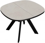 Стол DikLine B110 Хромикс белый,опоры черные