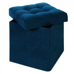 Пуфик Dreambag складной Синий Велюр 13258