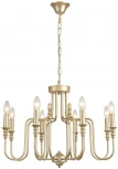 Подвесная люстра Lumion Suana 8318/8 шампань/металл E14 8*40W 220V (на цепи, подсвечник, свеча)