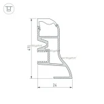 Профиль ARH-PLINTUS-2000 ANOD (Алюминий) 026604 Arlight