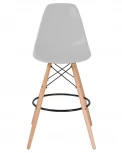 Стул барный DSW BAR (ножки светлый бук, цвет сиденья светло-серый (GR-01))