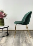 Стул PRESLEY BLUVEL-78 зеленый, велюр/ золотой каркас M-City 629M04850