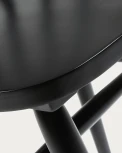 Обеденный стул La Forma (ex Julia Grup) Tressia (Черный/ Каучук,ДСП,Дерево)