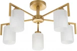 Потолочная люстра на штанге Escada Style 1142/5P Gold 5х60Вт E27, металл/стекло, золото (220V)