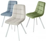 Стул CHILLI SQUARE G108-27 террариумный мох, велюр/ белый каркас M-City 629M04900