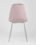 Стул Stool Group Валенсия велюр розовый хромированные ножки УТ000004241