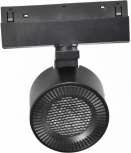 Трековый магнитный светильник 48V iLedex Vision48/22 4822-010-D82-12W-38DG-3000K BK (WALL WASHER) (круглые)