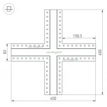 Крестовина SL-LINIA32-FANTOM (Металл) 030099 Arlight