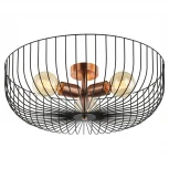 Потолочная люстра Lussole Loft Brooks LSP-8250 (220V, круглые, клетка, IP21)