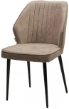 Стул SEATTLE-V Kashemir 135 Бежевый, велюр / черный каркас М-City