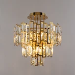 Потолочная люстра на штанге Arte Lamp Mintaka A1005PL-8GO (220V, хрусталь)