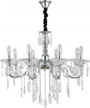 Подвесная люстра Escada Fantail 2111/8P Chrome 8x40Вт E14, металл/хрусталь, хром/прозрачный (220V, на цепи, подсвечник, свеча)